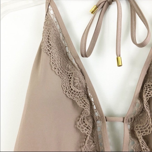 NWT Plunging One Piece Bathing Suit - Picture 4 of 6